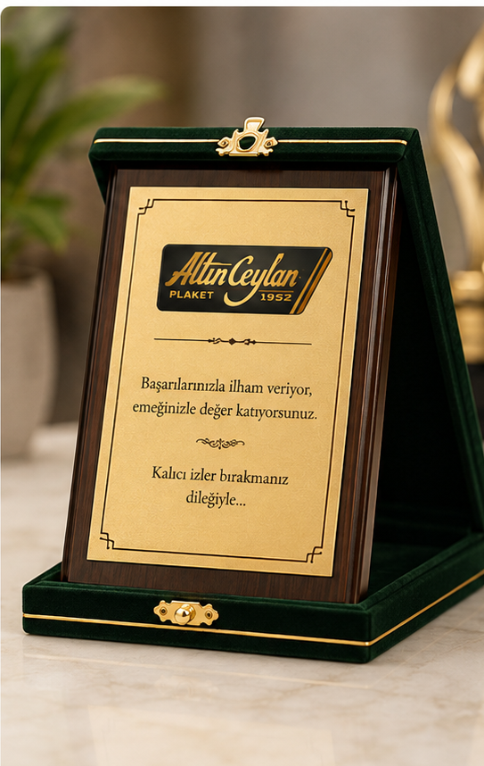 Altınceylan Plaket özel üretim plaket